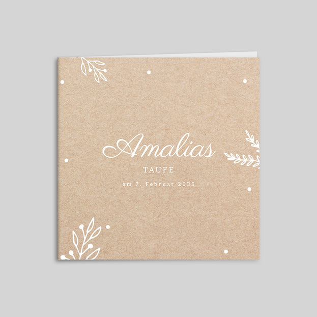 Kraft und weißes Laub