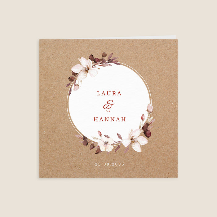 Vintage-Hochzeitseinladungen Sanfter Herbst