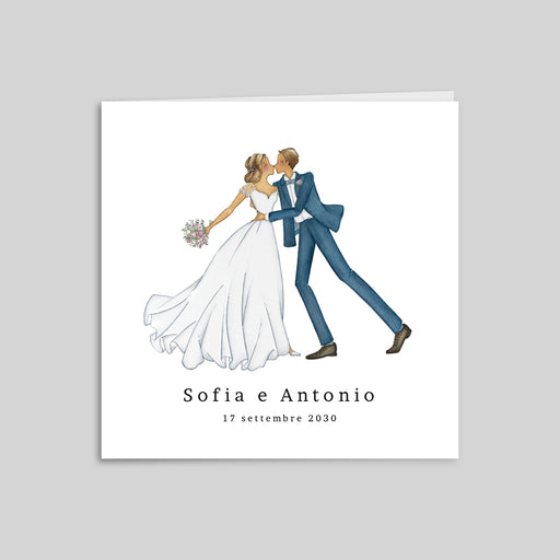 Partecipazioni di matrimonio elegante Giorno della cerimonia