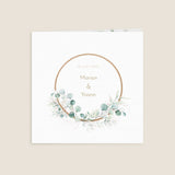 Cercle bois et eucalyptus rose