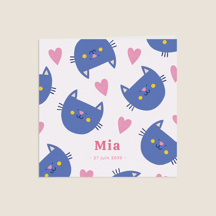 Faire-part naissance printemps-été Petit Chat