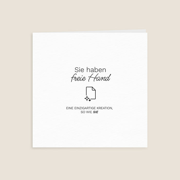 Xmaskarten Gefaltetes Quadrat 14 x 14 cm