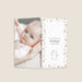 Faire-part naissance pictogramme Lapin et Cadre Liberty