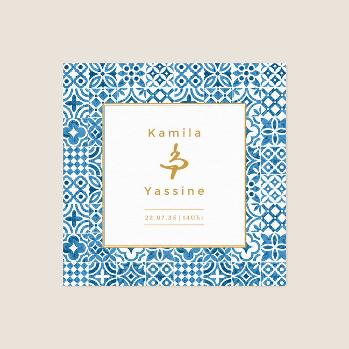 Orientalische Hochzeitseinladung Östliches Mosaik