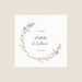 Les iconiques de Planet Cards Couronne de fleurs et aquarelle