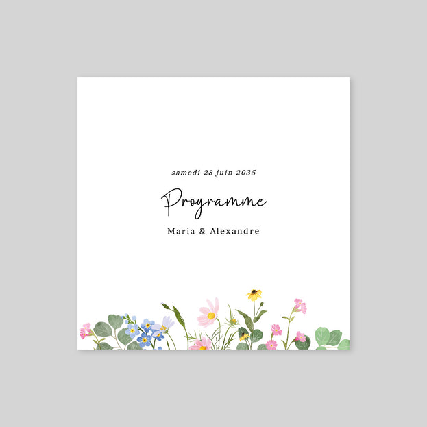 Programme mariage