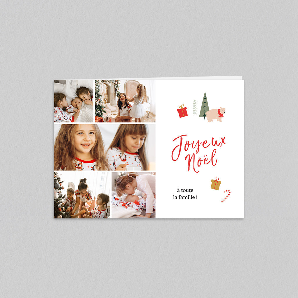 Cartes De Vœux Noël Animaux - Lot De 50 Cartes Avec Enveloppes - Pour Famille, Amis, Collègues