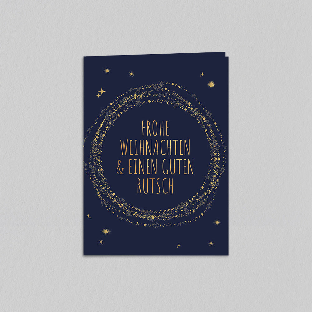 Goldene Weihnachtssterne