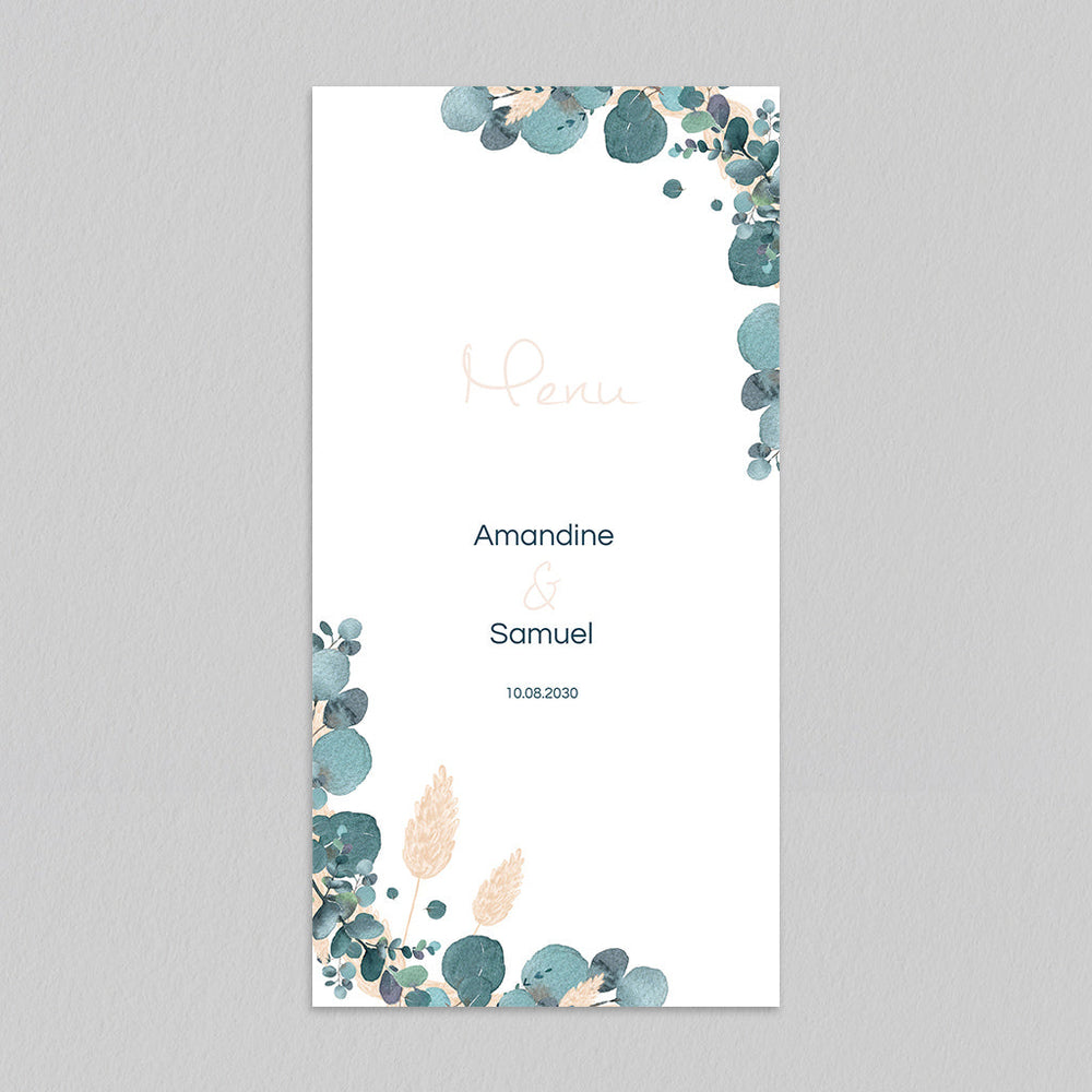 Couronne Eucalyptus et Fleurs Séchées