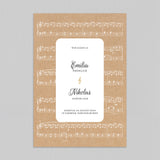 Eine Partitur für eine Hochzeit