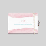 Kleiner Ozean in rosa Aquarell