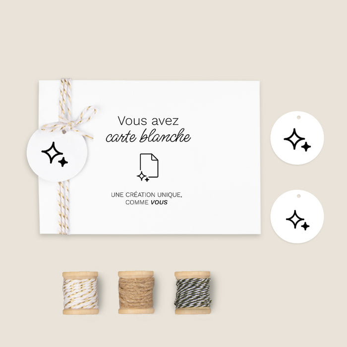 Création libre faire-part naissance Paysage Portefeuille Premium + Ficelle 15,1 x 10,8 cm