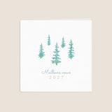 Sapins Verts Aquarelles