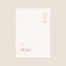 Menu de mariage Terracotta Contemporain