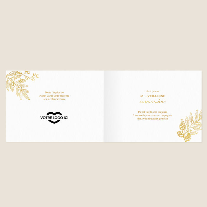 Cartes de Voeux Mairie Végétation Festive