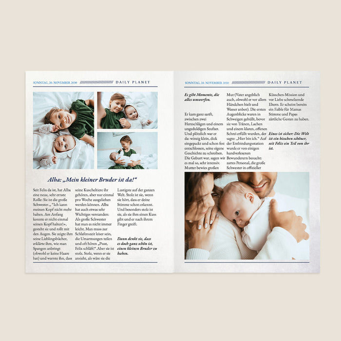 Originelle Geburtskarten Das Babytagebuch
