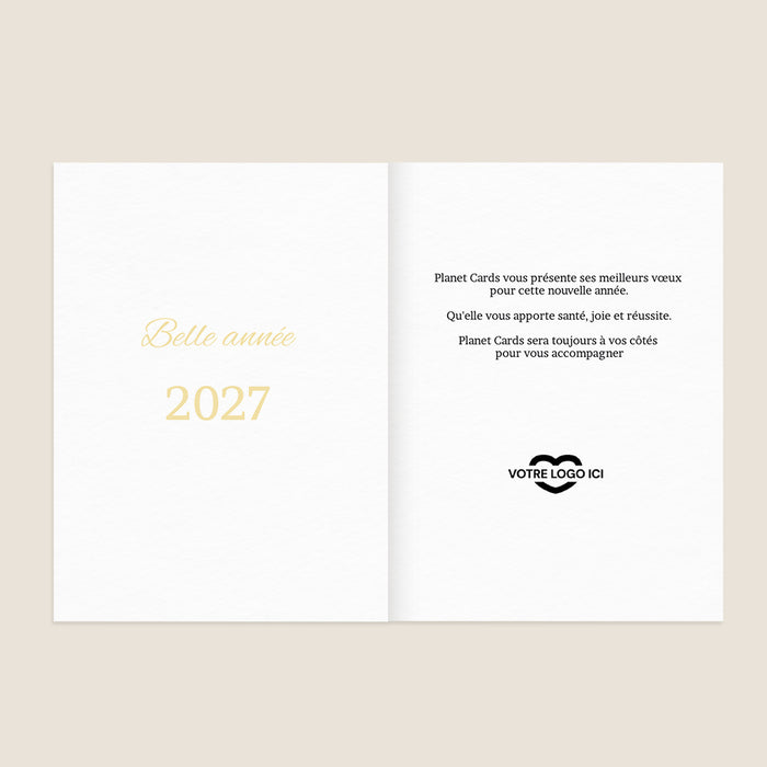 Cartes de Voeux Mairie Voeux et couronnes