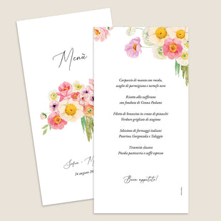 Menu di matrimonio