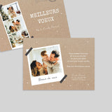 Carte postale kraft