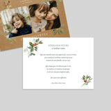 Kraft, photo et branches de houx