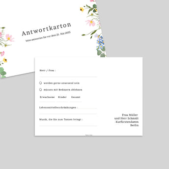 Antwortkarte Hochzeit