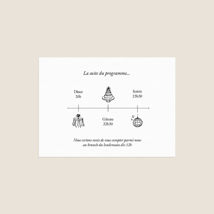 Collection Mariage Invitation Timeline