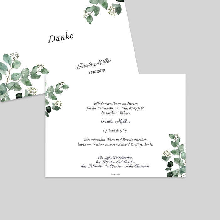 Weitere Anlässe Danke Eukalyptus