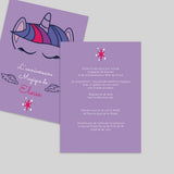 Licorne Violette et Étoiles