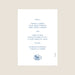 Menu de mariage Rayures et citrons