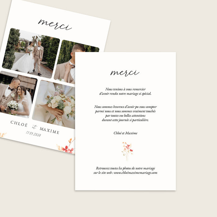 Collection Mariage Fleurs d'été