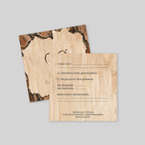 Coeur gravé sur Bois