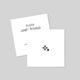 Quadrato Recto Verso 9,5 x 9,5 cm 