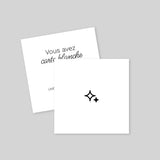 Carré Recto Verso 9,5 x 9,5 cm