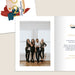 Cartes de Voeux Mairie Pinceau abstrait & aplats graphiques