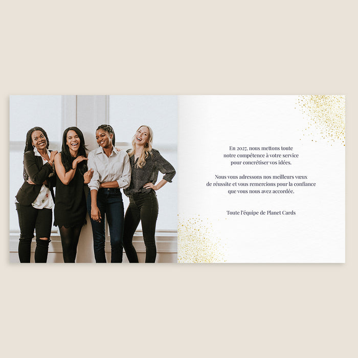 Cartes de Voeux Mairie Éclat Doré