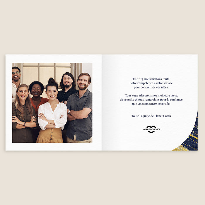 Cartes de Voeux Mairie Sapin et Éclats d'Or