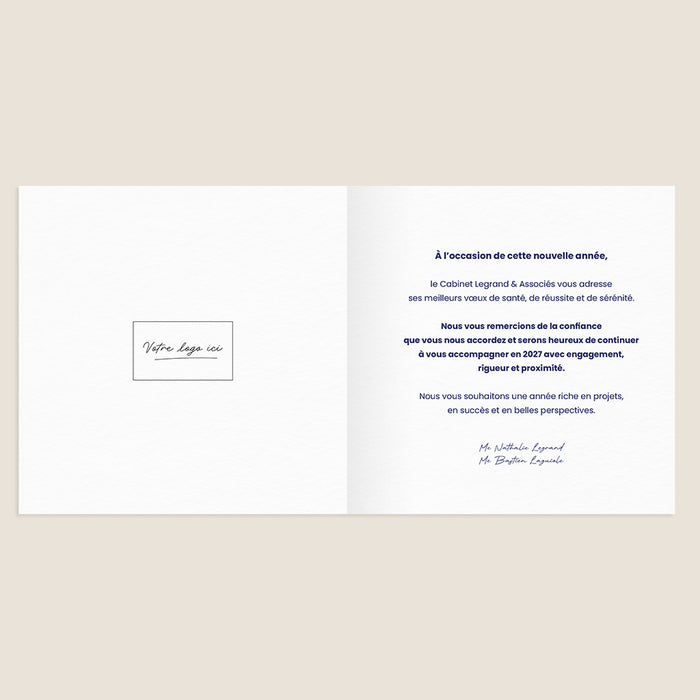 Carte de vœux entreprise Sommet