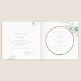 Cercle bois et eucalyptus rose