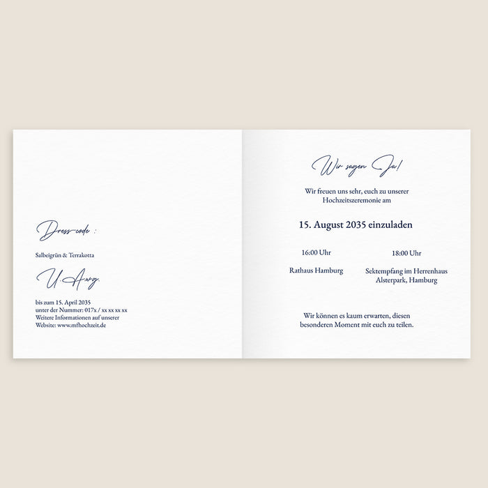 Romantische Hochzeitseinladung Elegantes Landgut