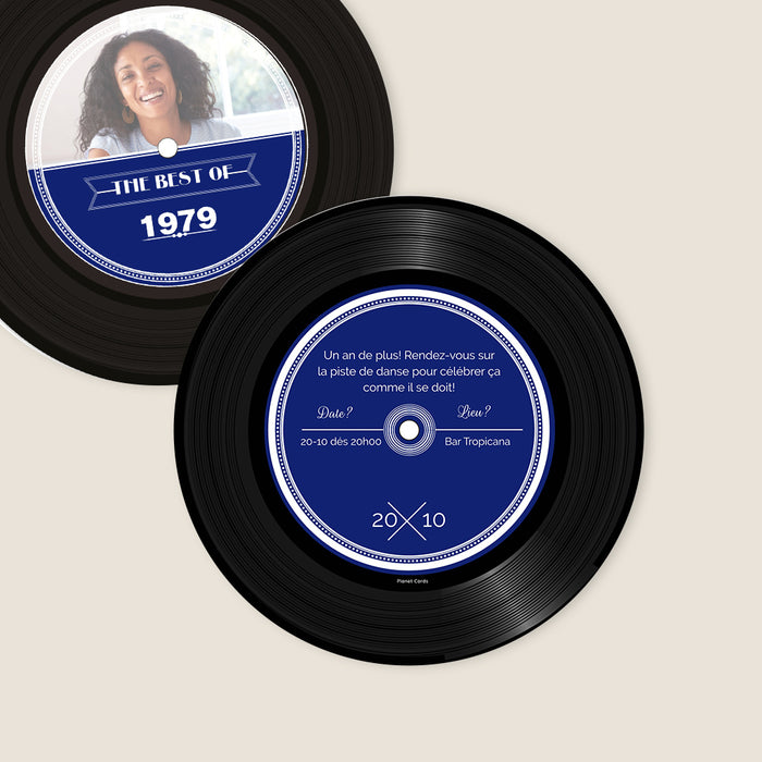 Carte invitation anniversaire adulte Le Best of