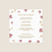 Faire-part mariage romantique Herbier