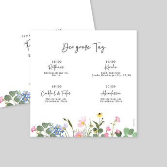 Hochzeitsprogramm