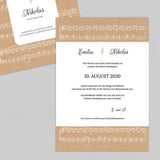 Eine Partitur für eine Hochzeit