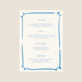 Menu de mariage Dolce Vita