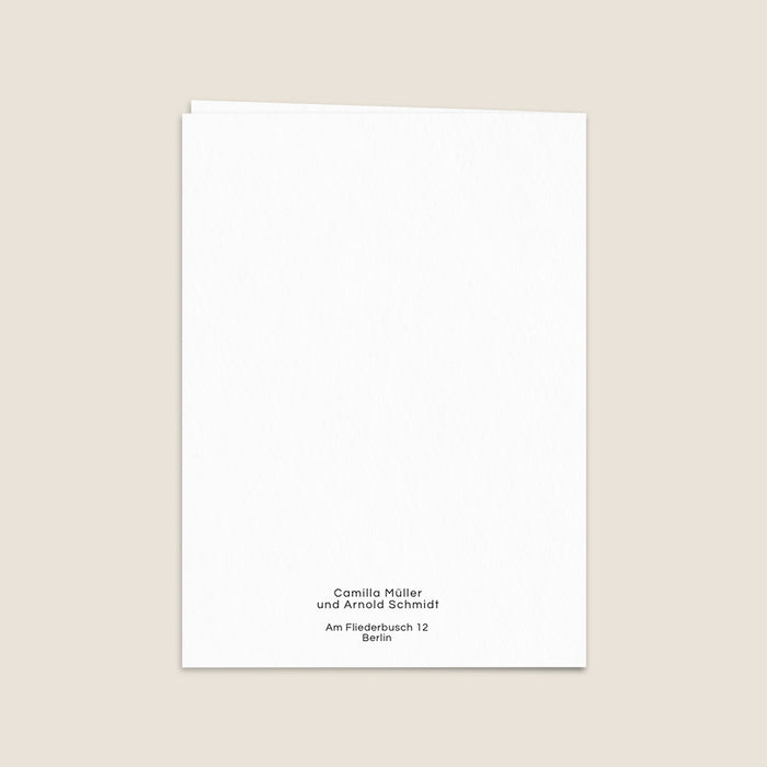 Moderne Einladungskarten Hochzeit Hochformat mit Foto