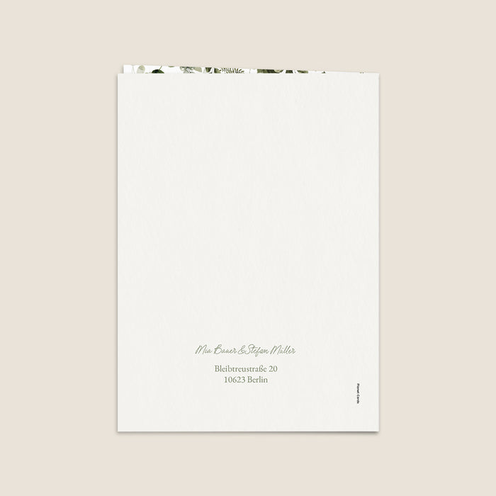 Hochzeitseinladungen Zartes Pflanzengerüst