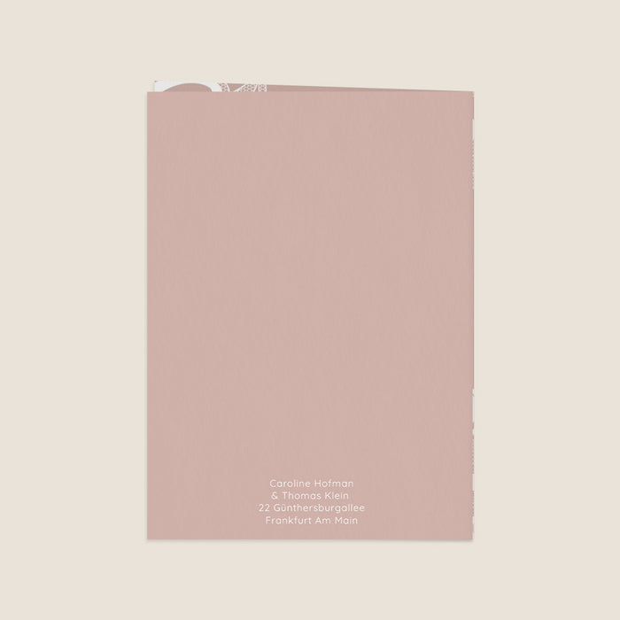 Klassische Hochzeitseinladung Romantische Spitze