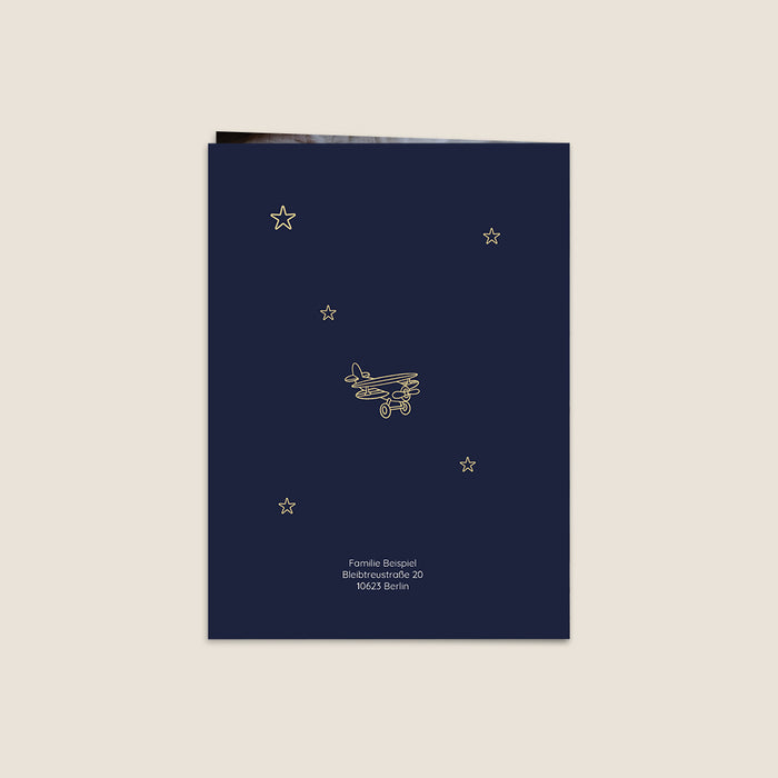 Geburtskarten Mädchen Reisepass Kleiner Weltenbummler