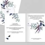 Feuilles et plumes en couronne