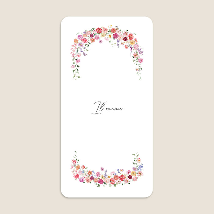 Menù di nozze Cronache fiorite